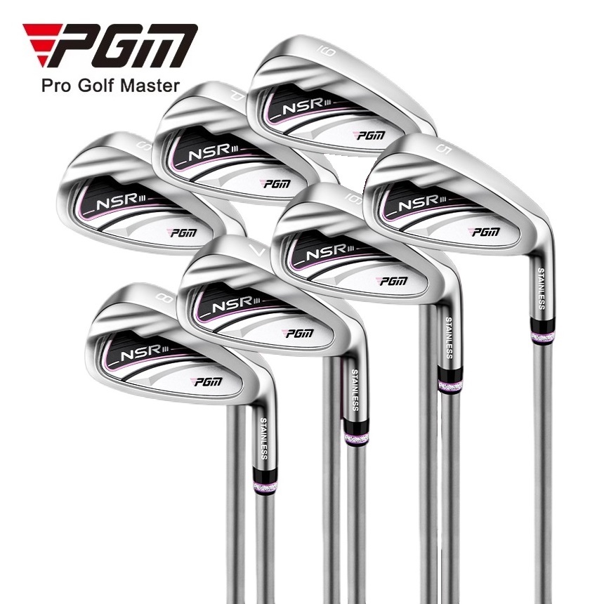PGM NSR III Professional golf iron 5 6 7 8 9 PS ขวามือผู้หญิงคลับภายใต้ตัดออกแบบ
