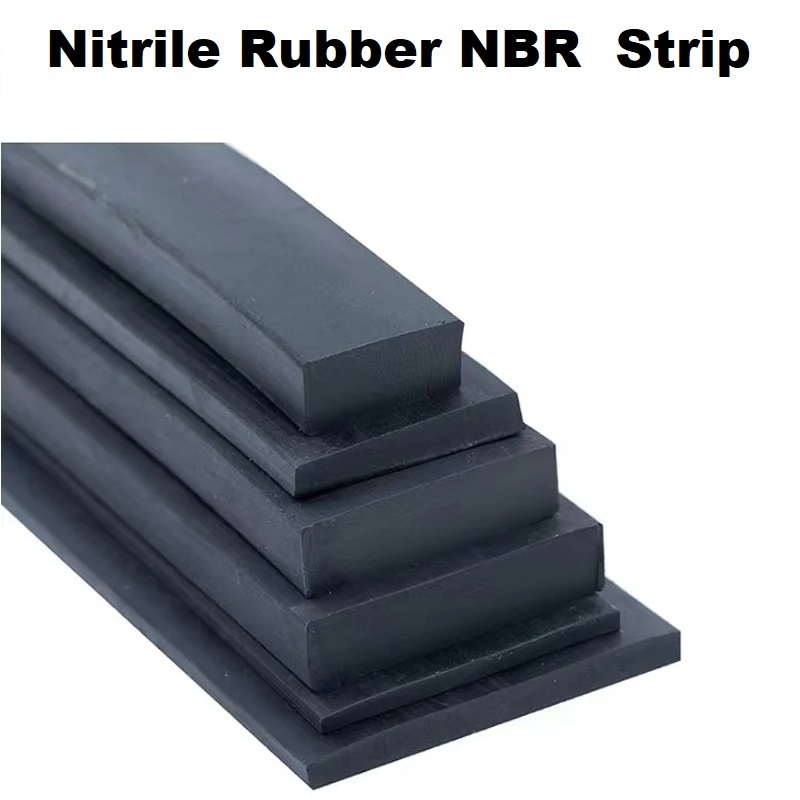 Nitrile Rubber NBR Flat Strip Shock Absorption And Buffering Marine Waterproof And Anti Slip Sealing Gasket Anti-Collision Tape แถบแบนการดูดซับแรงกระแทกและบัฟเฟอร์ Marine กันน้ําและกันลื่นปะเก็นปิดผนึกเทปป้องกันการชนกัน