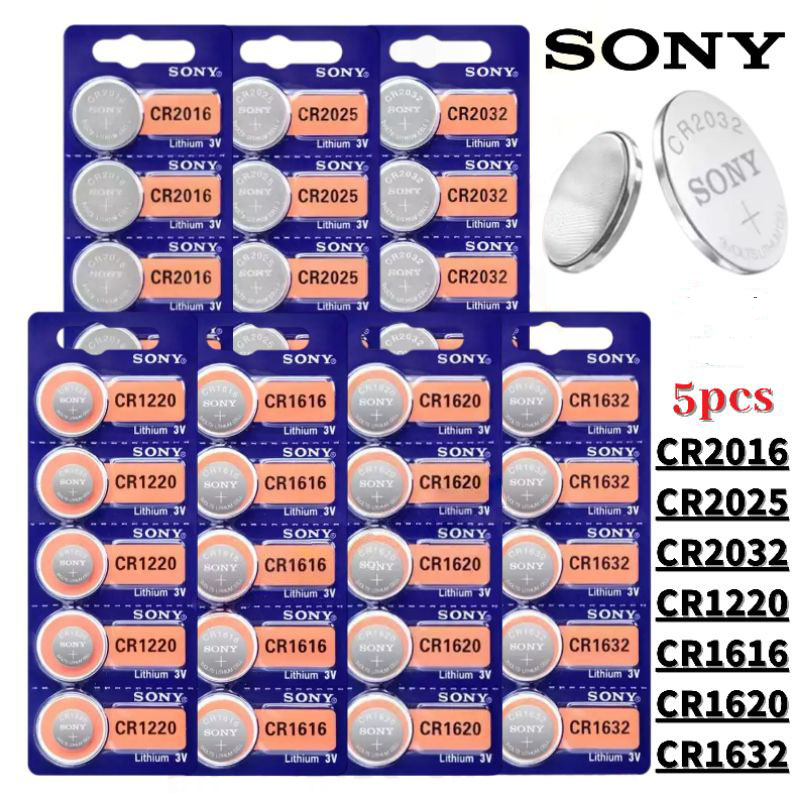 Sony • CR2032 • CR2025 • CR2016 • CR1632 • CR1620 • CR16 • CR1220 / แบตเตอรี่เซลล์ปุ่มลิเธียม 3V