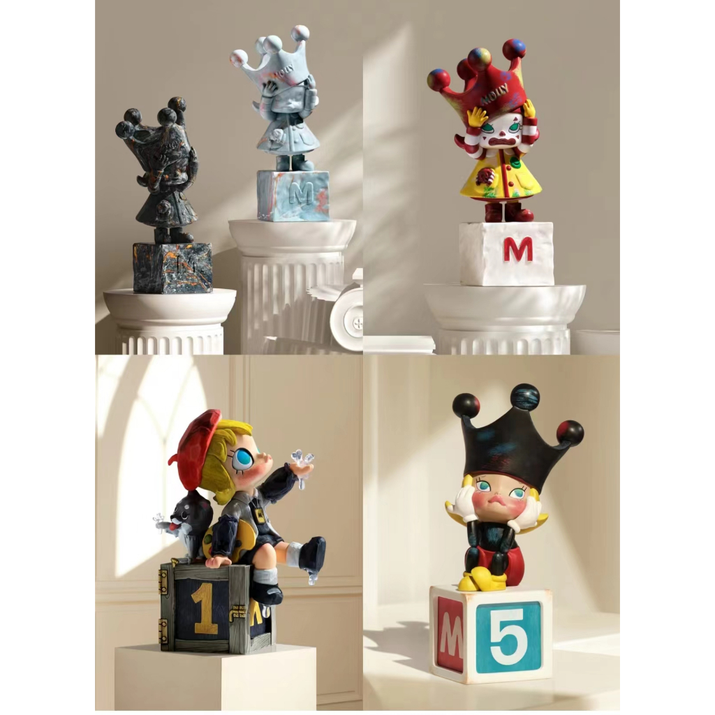 Popmart Official MOLLY Anniversary Sculpture Classic Return 2 Series New Product Gift Toy ของแท้