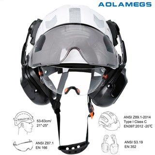 Aolamegs CE การก่อสร้างหมวกนิรภัยพร้อม Visor Built Goggles E…