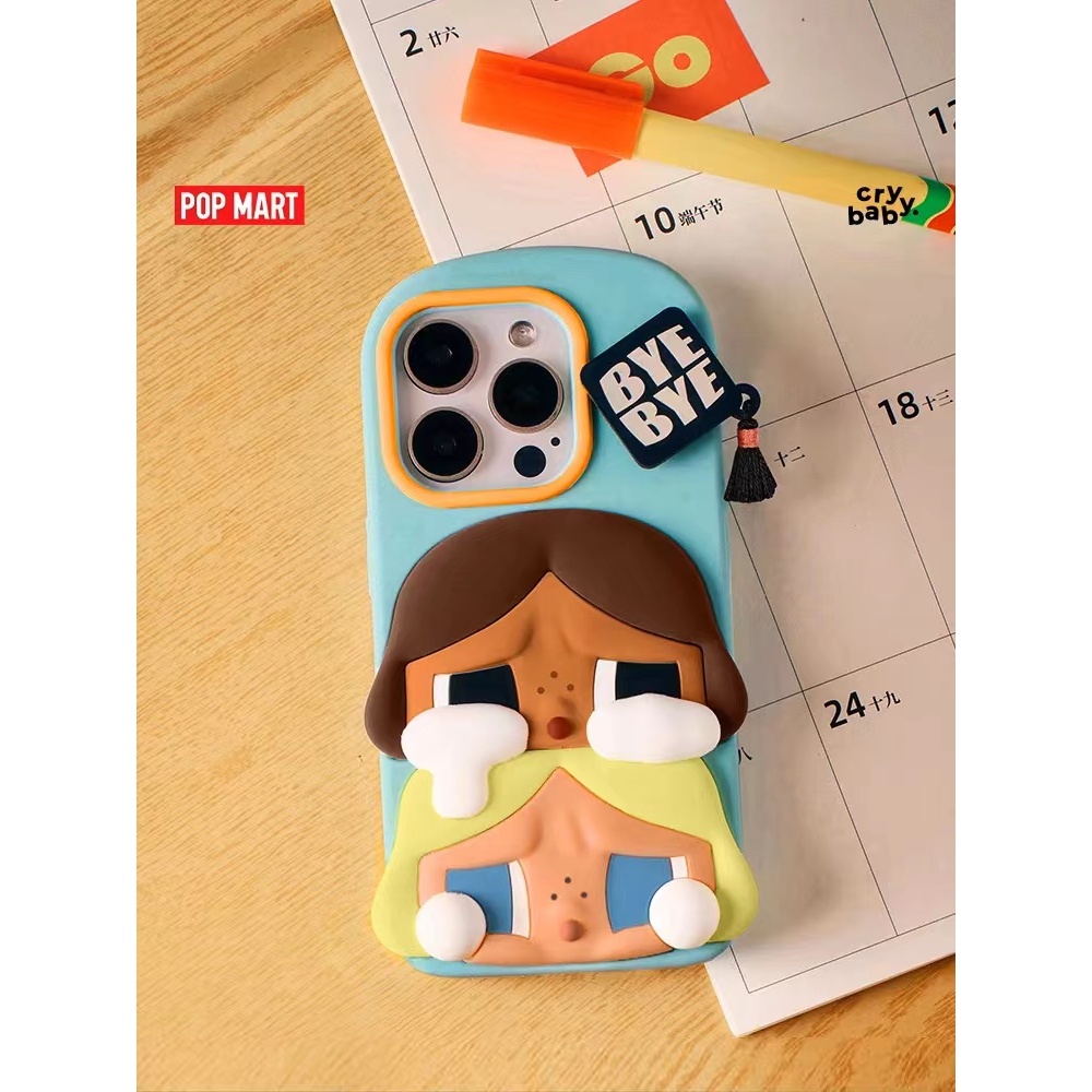POPMART PUCKY Elf Home Time LABUBU PUCKY iPhone Apple 15 เคสโทรศัพท์