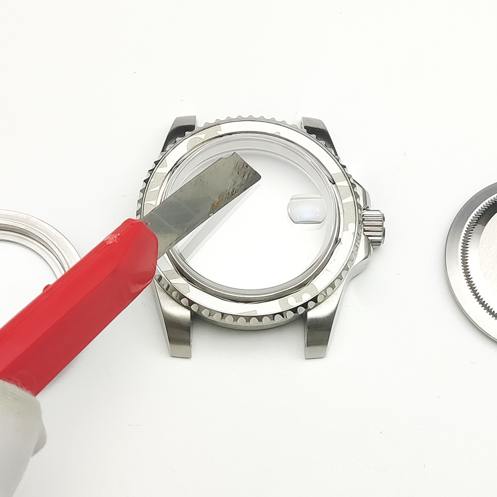 อะไหล่นาฬิกาข้อมือ สเตนเลส 40 มม. สําหรับ NH35 Movement