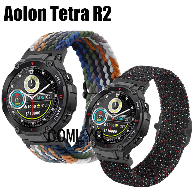 สําหรับ Aolon Tetra R2 สายรัดสมาร์ทนาฬิกาไนลอนยืดหยุ่นนุ่มกีฬาผู้หญิงผู้ชาย Band