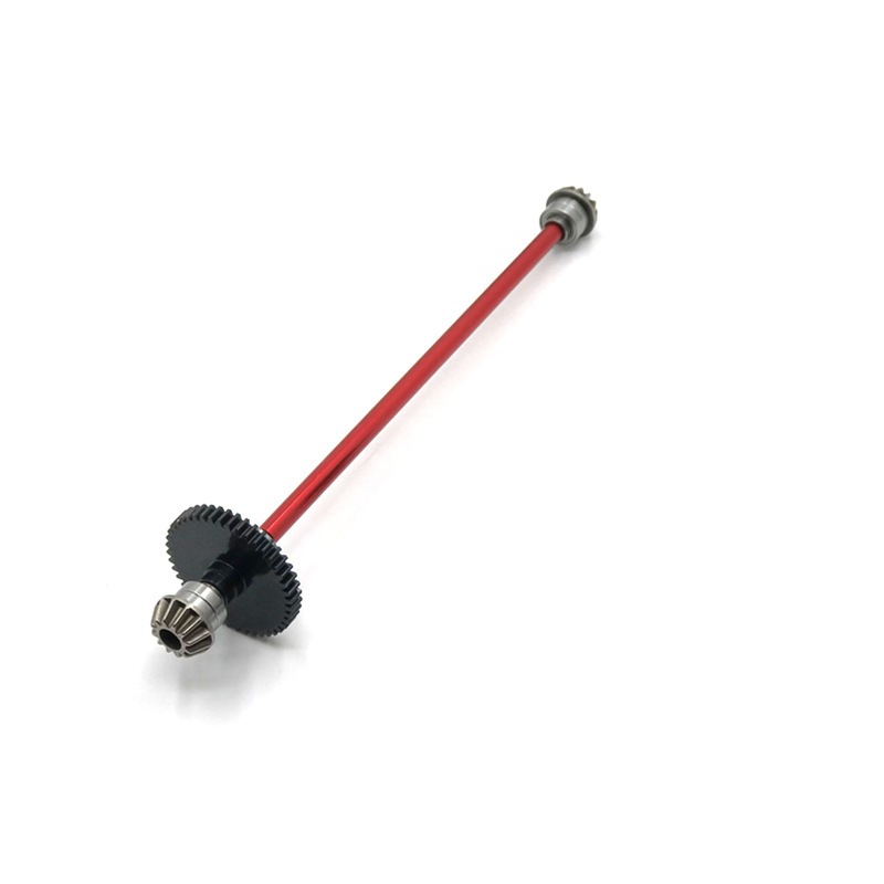 อัพเกรด 27T มอเตอร์เกียร์ Central Drive Shaft Assembly สําหรับ Wltoys 1/14 144010 144001 144002 ชุดขับหลักเกียร์โลหะรถ RC