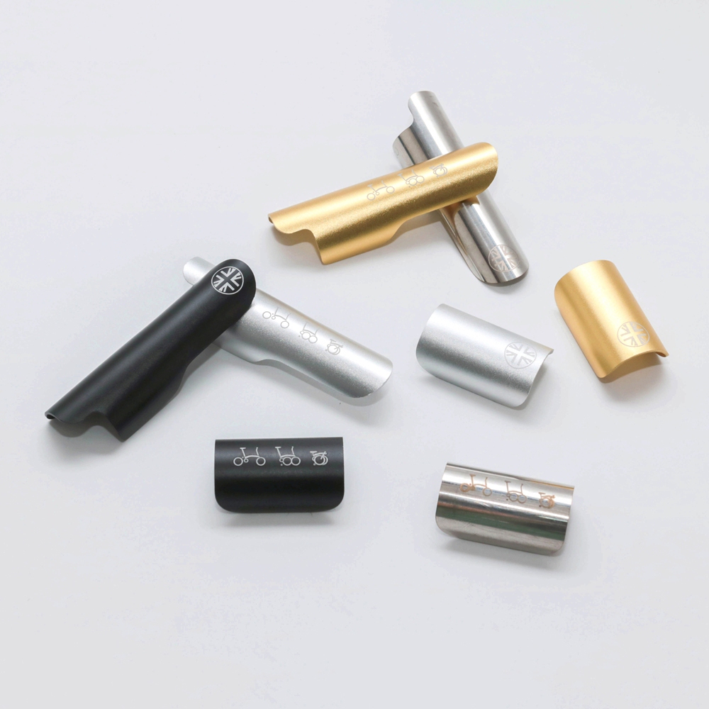 สติ๊กเกอร์กันรอยส้อมหลังสแตนเลสอลูมิเนียมอัลลอยด์สําหรับจักรยานพับ Brompton