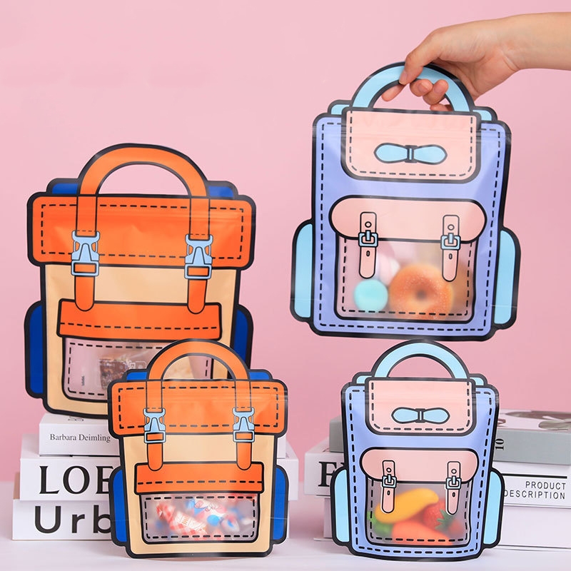 กระเป๋าถือ ลายการ์ตูน Snack Ziplock น่ารัก สร้างสรรค์ สําหรับเด็ก SH092
