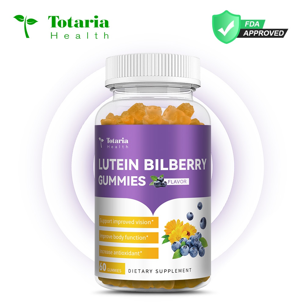 Totaria Lutein แคปซูลบิลเบอร์รี่รองรับฟังก์ชั่นเลนส์ Retina สุขภาพตาประสิทธิภาพสุขภาพด้วยส่วนผสมธรรมชาติเช่น Lutein Zeaxanthin Bilberry