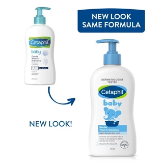 Cetaphil Baby Daily Lotion & Baby Gentle Wash & Shampoo With Pump สูตรอ่อนโยนสําหรับการดูแลผิวเด็ก 400 ml.ครีมอาบน้ํา ครีมอาบน้ําและสระผม สูตร