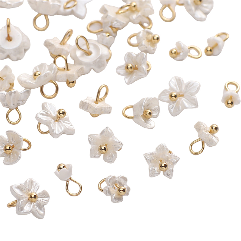 5 ชิ้นเรซิ่นดอกไม้ลูกปัดจี้ดอกไม้ขนาดเล็กจี้ Cherry Blossom Bauhinia สําหรับเครื่องประดับ DIY ทําสร้อยข้อมือสร้อยคอ