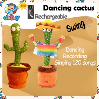 【120เพลงภาษาอังกฤษ】tiktok USB ชาร์จได้กระบองเพชรเต้นได้ กระบ…