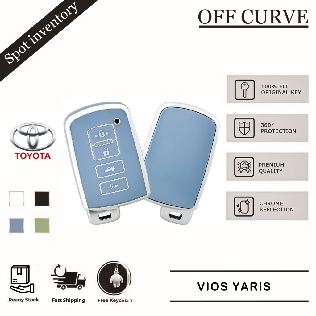 ฝาครอบกุญแจรถโตโยต้าสําหรับ Toyota Sienta Vellfire Alphard Estima Altis / Harrier/ Camry 2014-2019 Keyless Remote ฝาครอบกุญแจรถ TPU