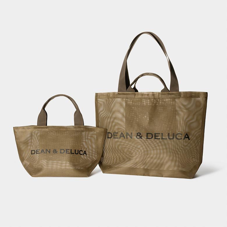 ญี่ปุ่นฤดูร้อน dean & deluca รุ่นใหม่ ตาข่ายขนาดใหญ่ ความจุใหญ่ ชายหาดกึ่งโปร่งใส ช้อปปิ้ง สะพายไหล่