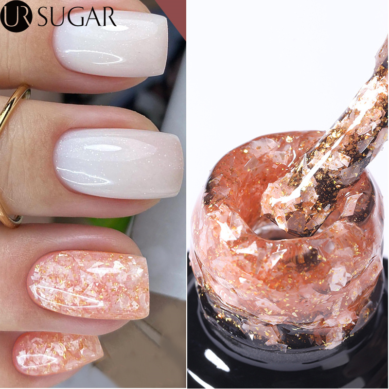 Ur SUGAR เจลทาเล็บกลิตเตอร์แช่เจลเล็บ UV LED 7ml