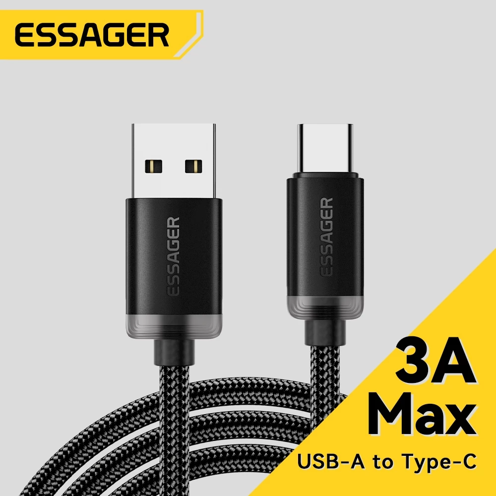 Essager 2.0 480Mbps Type C/Micro Cable Quick Charge ชาร์จเร็วสําหรับสมาร์ทโฟน Android