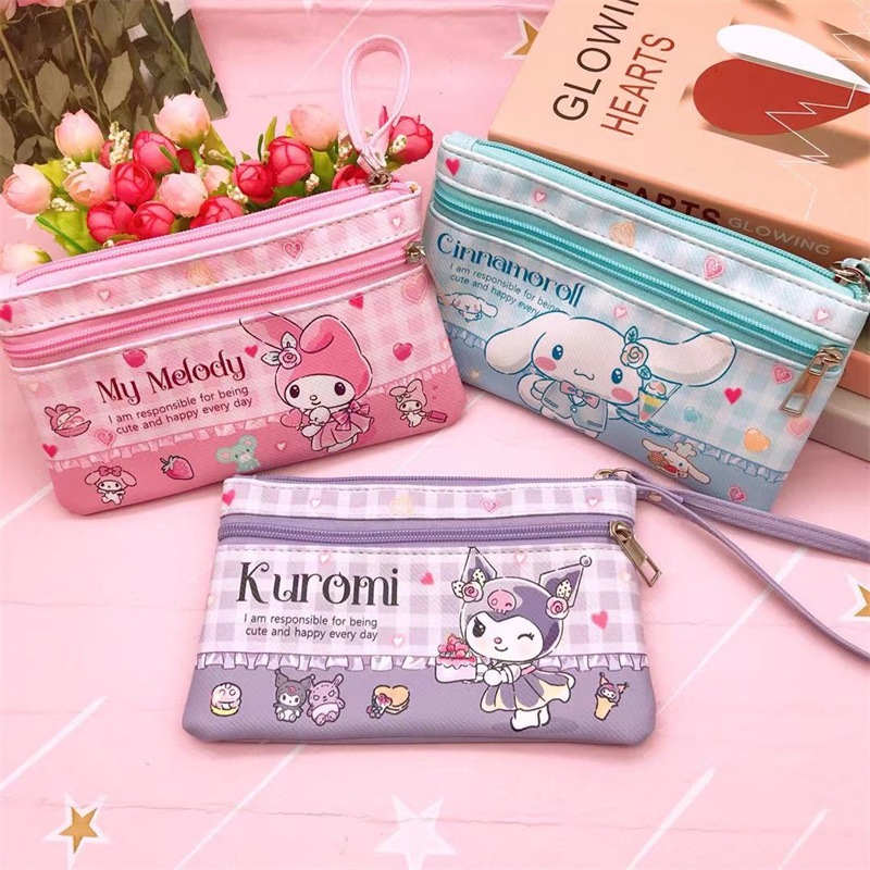SANRIO ซานริโอ กล่องดินสอ กระเป๋าอเนกประสงค์ ใส่ของเล็ก