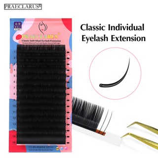 PRAECLARUS ขนตาปลอม ขนมิงค์นิ่ม กึ่งถาวร เนื้อแมตต์ สีดํา คล…