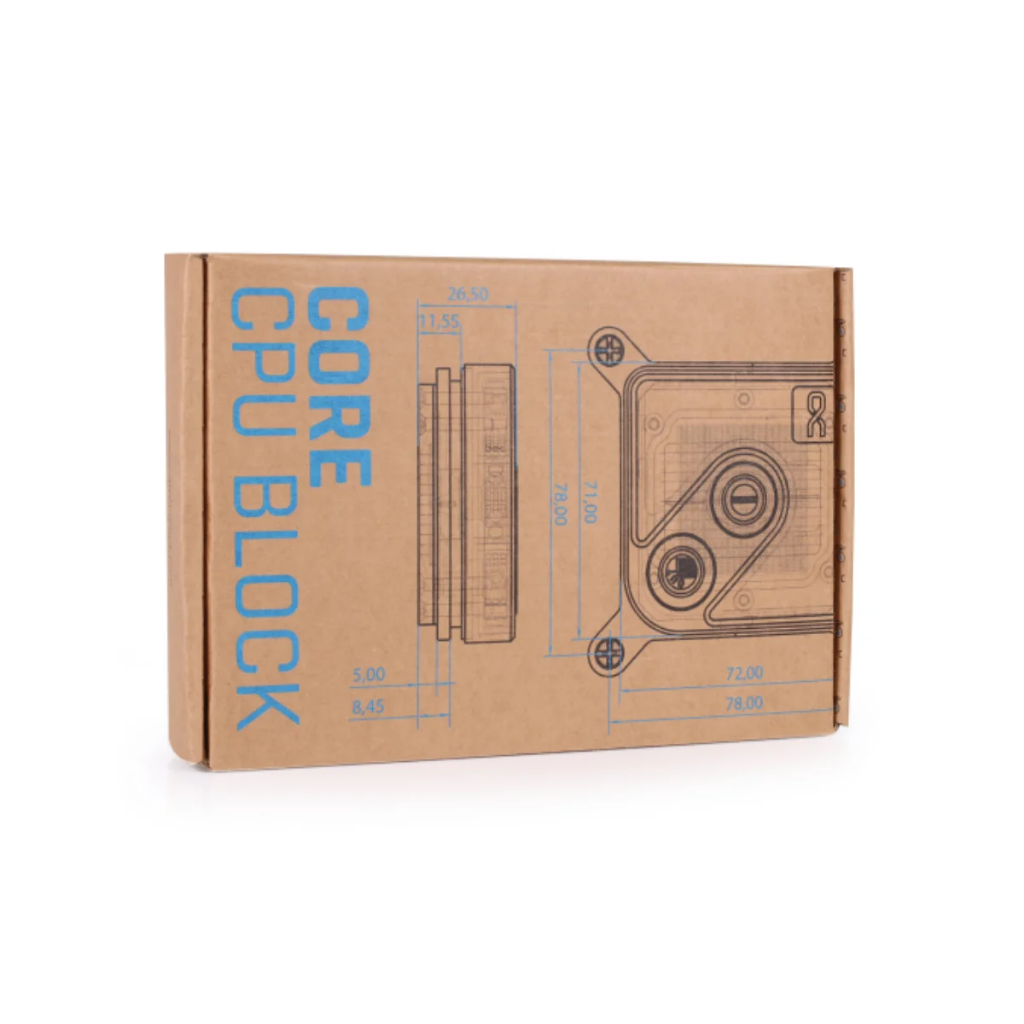 Alphacool Core 1 LT LGA 1700/AM4/AM5 CPU Water Block Aurora Acrylic / ไม่มีแสง POM