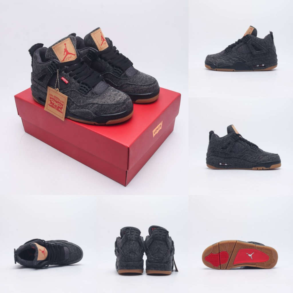 Levis x Jordan 4 Black 男女鞋 AO2571-001