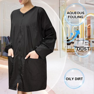 ในสต็อก# ร้านเสริมสวยช่างทํางานเครื่องแบบกันน้ําและคราบทนผมด…