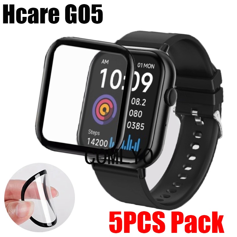 สําหรับ Hcare GO5 GO 5 สมาร์ทวอทช์ป้องกันหน้าจอป้องกันคลุมทั้งหมดฟิล์ม 3D ฟิล์มโค้งฟิล์มนุ่ม