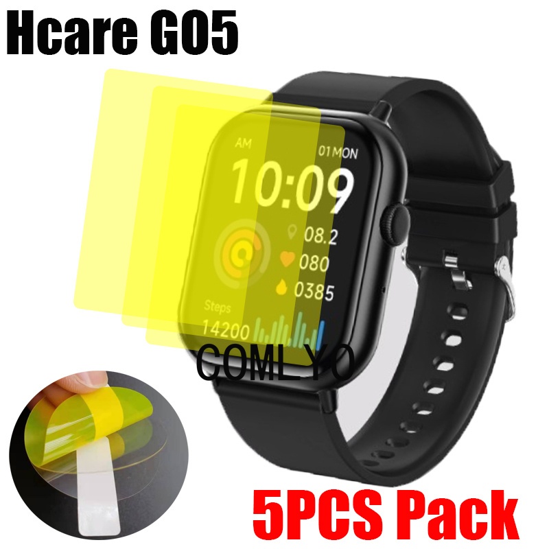 สําหรับ Hcare go5 go 5 สมาร์ทวอทช์ป้องกันหน้าจอฟิล์มนุ่มฝาครอบบางพิเศษ HD TPU ทนต่อการขีดข่วน