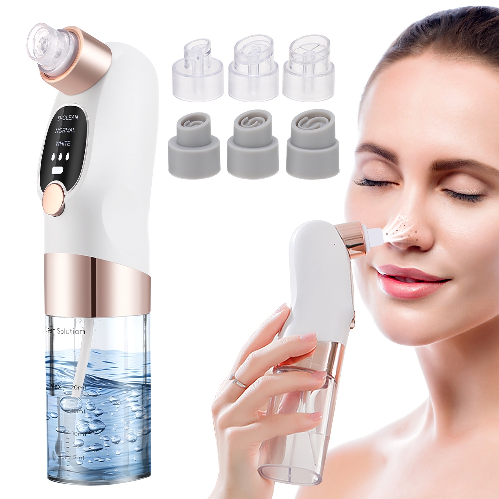 ใหม่ล่าสุด Blackhead Remover Pore สูญญากาศอัพเกรด Facial Pore Cleaner ไฟฟ้า Blackhead Extractor เครื่องมือ 6 เปลี่ยนหัว USB ชาร์จ Blackhead ชุดสูญญากาศสําหรับผู้หญิงและผู้ชาย
