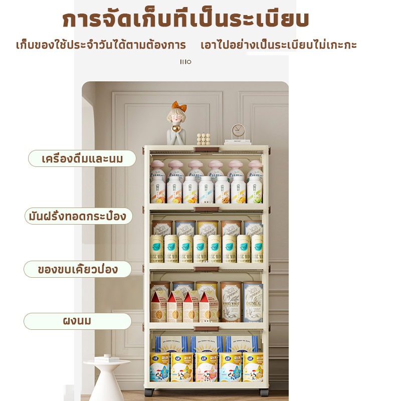 【COD ลิ้นชักใส่เสื้อผ้า】50cm ตู้เสื้อผ้าเด็ก ชั้นวางของ เพิ่มหนา ตู้เก็บของในครัว มีล้อ เป็นมิตรกับสิ่แวดล้อม ตู้เก็บของอเนกประสงค์ ราคา ถูกที่สุด ดีลบีเคเค แกลเลอรีภาพที่ 7