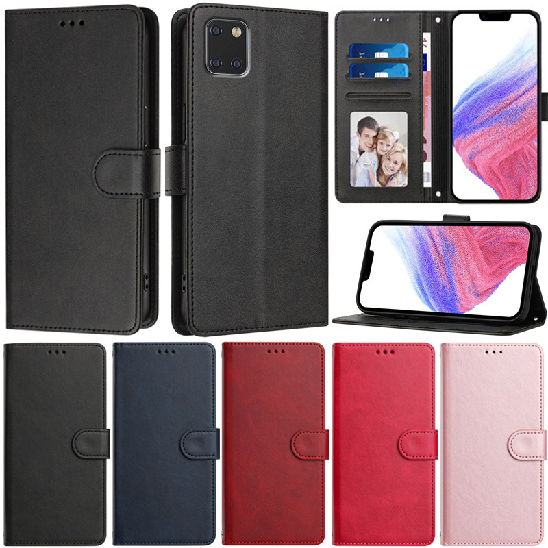 ปลอกหรูหราสําหรับ Samsung Galaxy Note 10 Lite Note 20 Ultra S10 Plus S9 Plus S7 Edge J6 2018 J4 Plus J6 Plus หมายเหตุ 10 + หมายเหตุ 9 8 กระเป๋าสตางค์ช่องใส่การ์ดหนังนุ่มฝาครอบกรณี