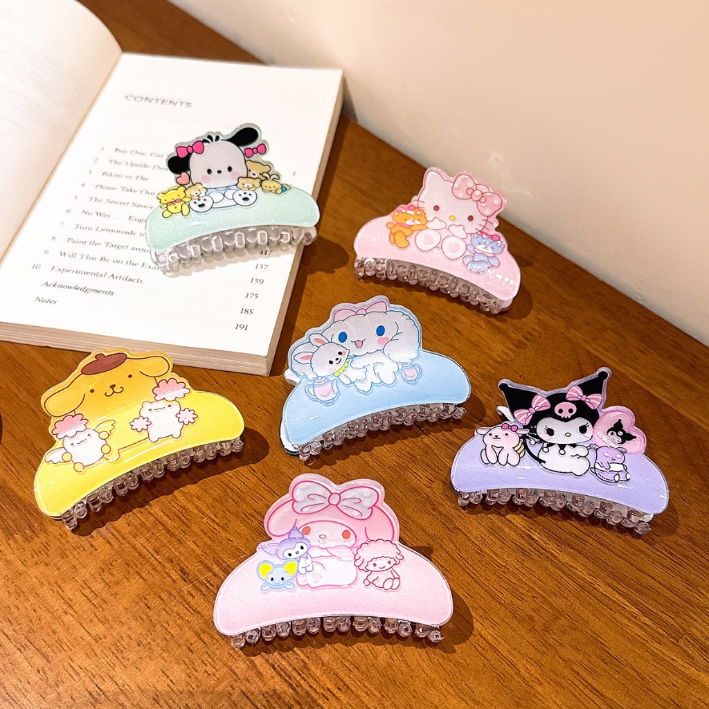 SANRIO เกาหลีสี ซานริโอ กิ๊บติดผมหญิงการ์ตูนน่ารักของขวัญนักเรียน