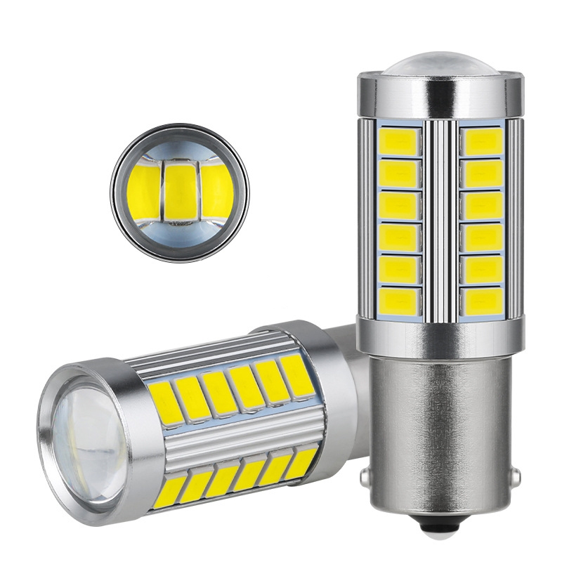 2 ชิ้น 12 โวลต์ 1156 BA15S 1157 BAY15D 5730 หลอดไฟ Led รถสําหรับไฟเลี้ยวไฟเบรค