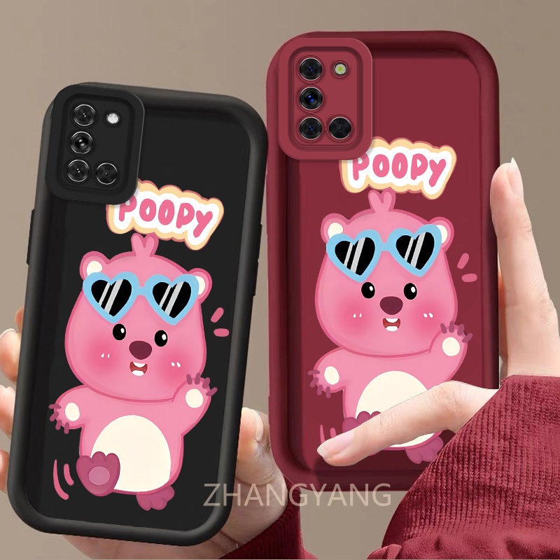 กรณีสําหรับ Samsung A31 การ์ตูนน่ารัก Beaver รูปแบบเคสโทรศัพท์ซิลิโคนโทรศัพท์ Soft Case กล้อง Anti Drop