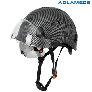 AOLAMEGS CE คาร์บอนไฟเบอร์ความปลอดภัยหมวกกันน็อกคู่ป้องกันเล…