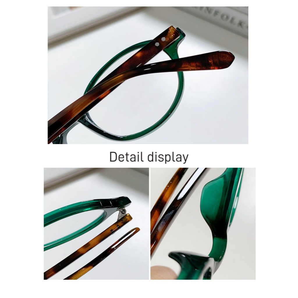 👓แว่นตาแฟชั่น👓 -50~600° แว่นตาสายตาสั้นชายและหญิง แว่นป้องกันแสงสีฟ้า กรอบแว่นตาทรงกลม 1128 - รูปที่ 6