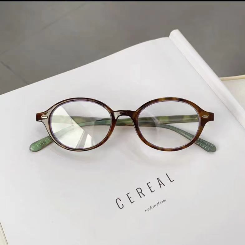 👓แว่นตาแฟชั่น👓 -50~600° แว่นตาสายตาสั้นชายและหญิง แว่นป้องกันแสงสีฟ้า กรอบแว่นตาทรงกลม 1128 - รูปที่ 4