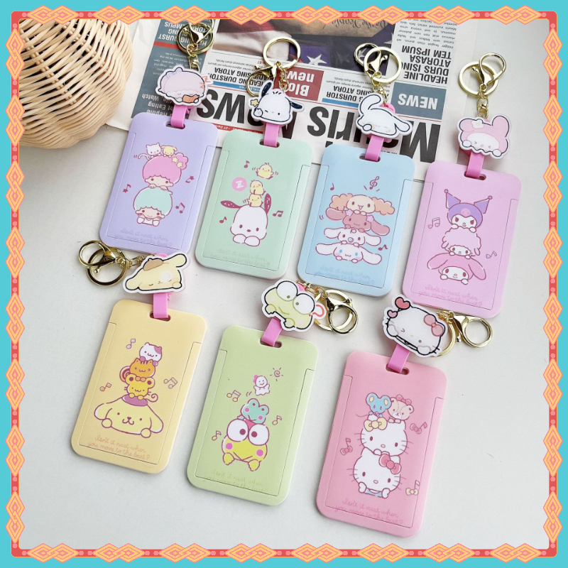 ใหม่ Sanrio Multi-Function Retractable Card Holder ป้ายชื่อ ID Holder สะดวก Swip Card ID Card Bank Bus Card Access Control Card Student Card Holder Work Permit Work Card Anti-Lost Protective Case Star Photo Card โพลารอยด์ เคสป้องกันการ์ดรูปถ่าย