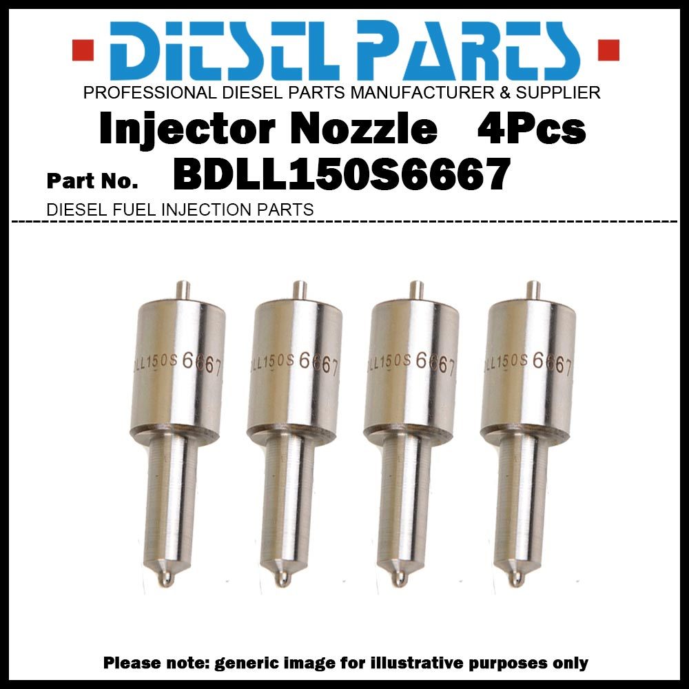 ปลายหัวฉีดหัวฉีดน้ํามันเชื้อเพลิงดีเซล 4x BDLL150S6667 5621714 83900064 D4NN9E527C สําหรับ Ford 4100