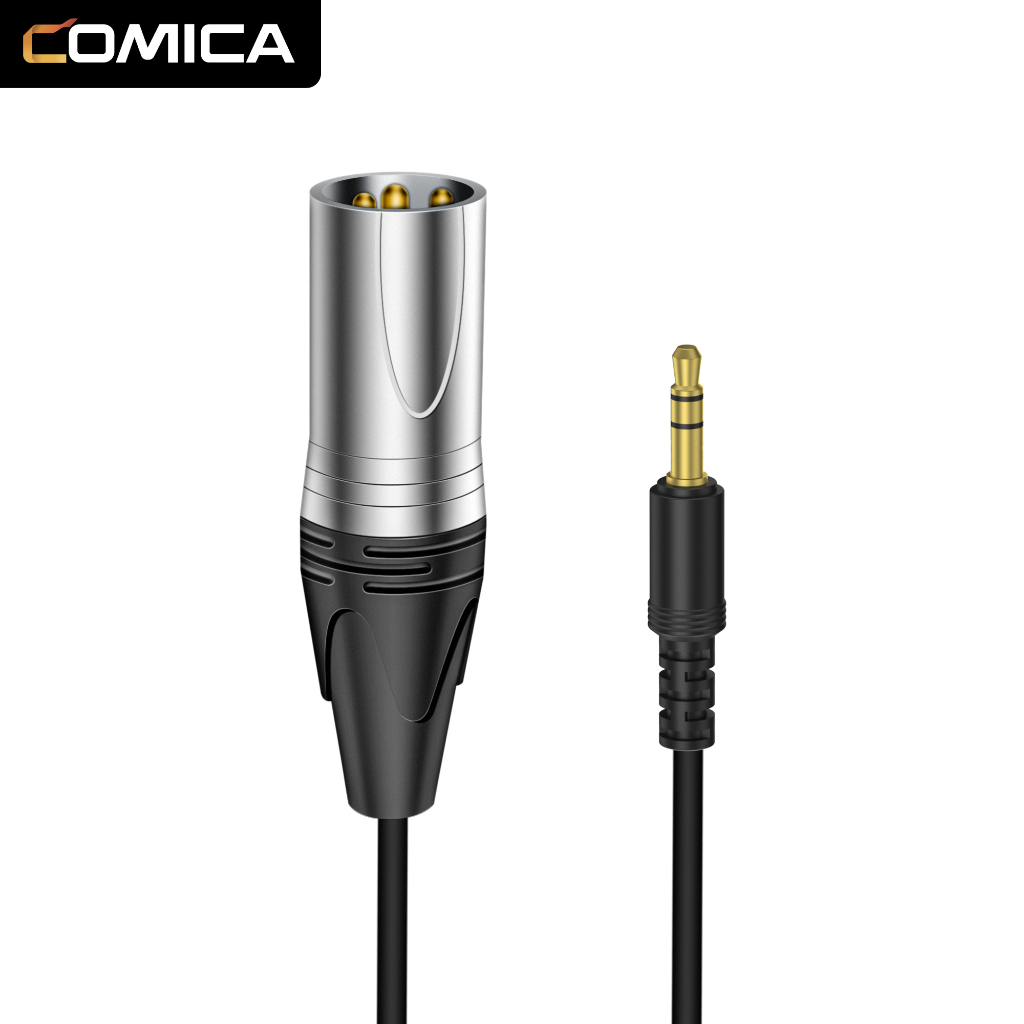Comica CVM-D-XLR XLR Output cable 3.5mm TRS to XLR cable สําหรับกล้องและไมโครโฟน (45ซม.)