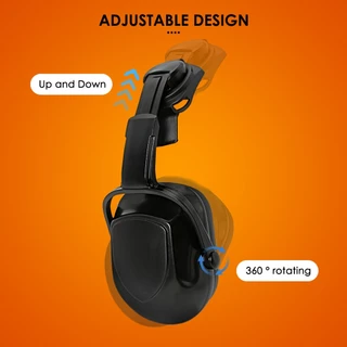 AOLAMEGS Earmuff หมวกนิรภัยอุปกรณ์เสริมป้องกันเสียงรบกวนแยกหัวเข็มขัดในหู