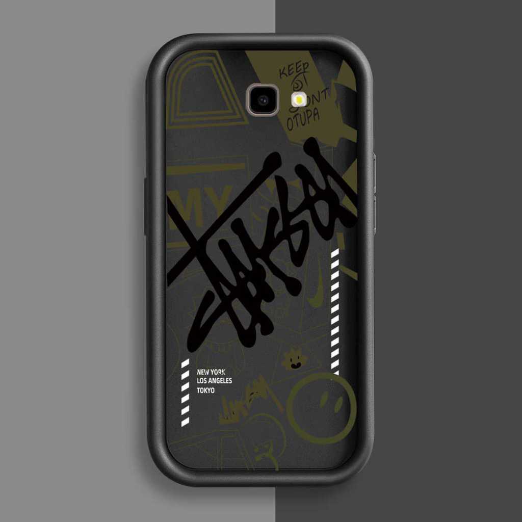 เคสโทรศัพท์หรูหราสําหรับ Samsung J7 J6 J4 J2 Prime J6 J4 Plus Anti fall soft Case Graffiti No.3