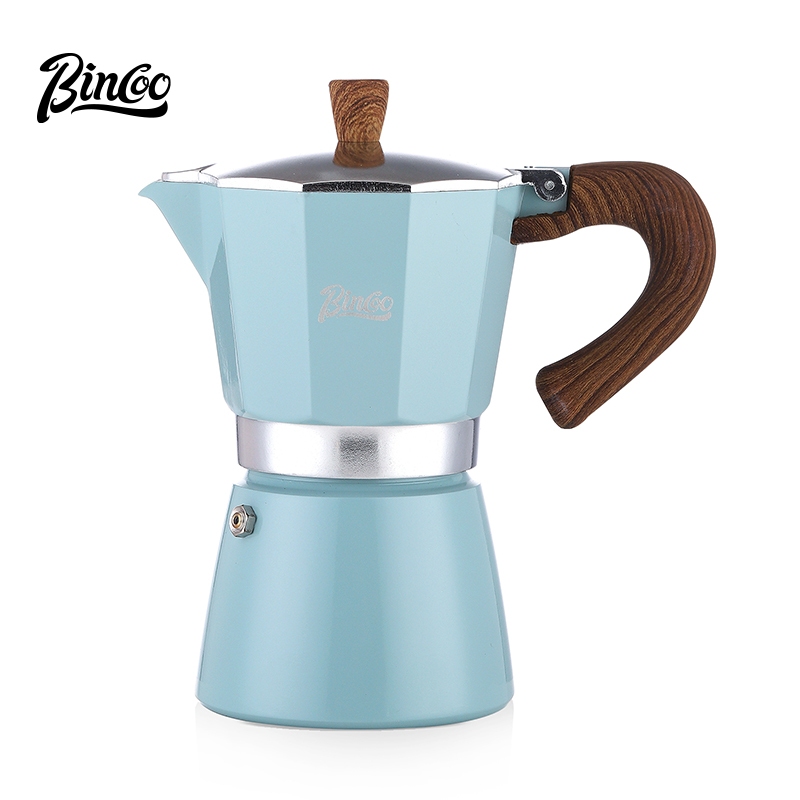 Bincoo 150ML/300ML หม้อกาแฟ Moka Espresso อลูมิเนียม Maker หม้อกาแฟอิตาลีเหมาะสําหรับ Home Office Travel Camping 3 ถ้วย/6 ถ้วย
