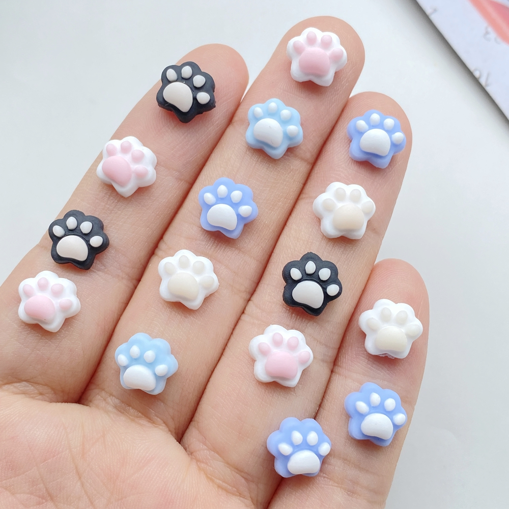 50 ชิ้นผสมสีเรซิ่นมินิน่ารักการ์ตูนลูกแมวแมวกรงเล็บเล็บแบนกลับ พลอยเทียม ง เอแคลส์ ตกแต่ง ทําเอง งานแต่งงานสมุดภาพอุปกรณ์งานฝีมื