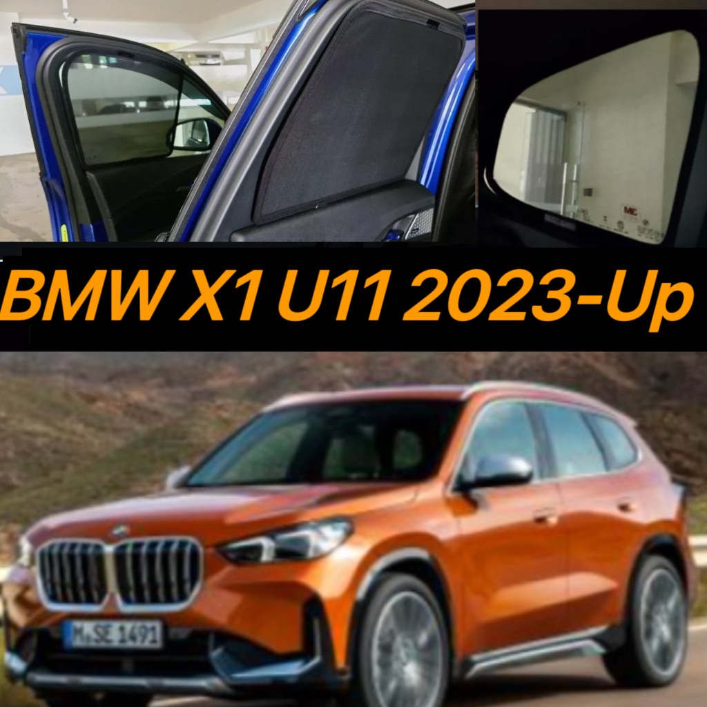 ม ่ านบังแดดหน ้ าต ่ างรถสําหรับ BMW X1 U11 2023 2024 อุปกรณ ์ เสริมผ ้ าม ่ านรถ Anti-ยุงที ่ กําหนดเองแม ่ เหล ็ กดูดครีมกันแดดม ่ านบังแดด