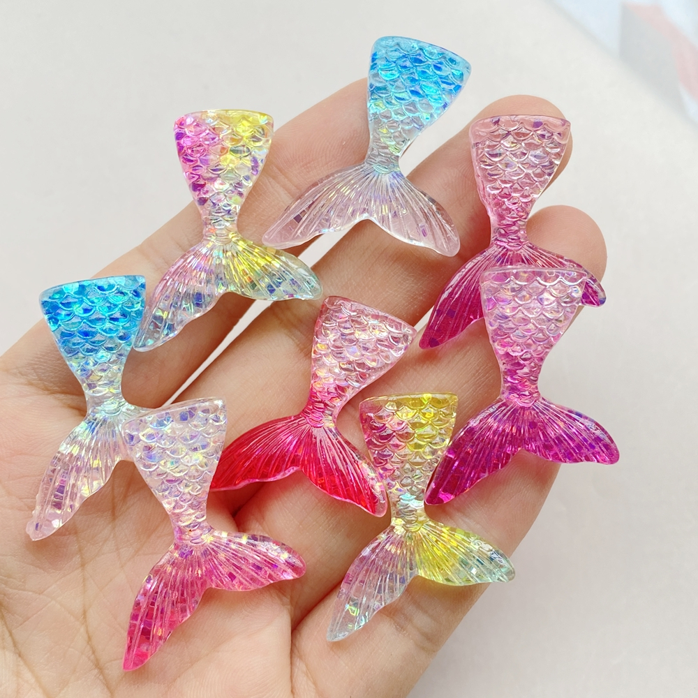 10ชิ้นผสมเรซิ่นกระพริบมินิเสน่ห์เครื่องประดับ,3ง หางปลา แบนกลับ พลอยเทียม รูปปั้น,รูปลอก ทําเอง หางนางเงือกสมุดภาพงานฝีมือ,ทําเองโบว์อุปกรณ์ตกแต่ง