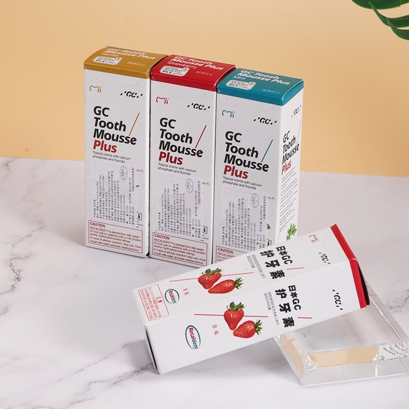 Gc Tooth Mousse Topical creme And Tooth Mousse Plus จากญี่ปุ่น Mint Strawberry รสวานิลลา