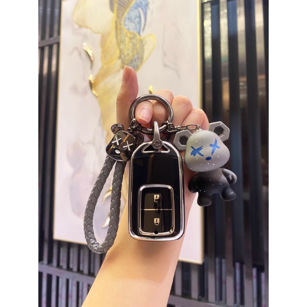 ฝาครอบกุญแจรถสําหรับ Honda Civic CRV BRV City Honda Brio Accord 2014 ถึง 2020 Keyless Honda คลิกอุปกรณ์เสริม