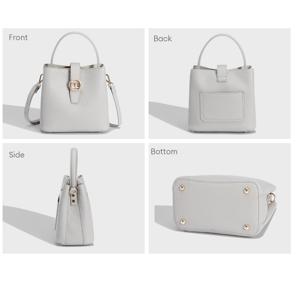 David Jones Paris 2025 Spring Summer New Collection Designer Women Shoulder Top-Handle Bags หนัง pu female Soft and Supple bag