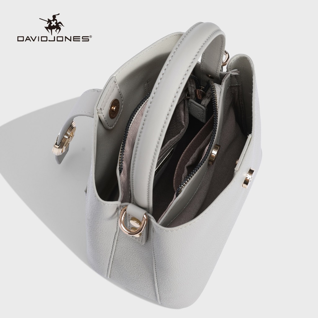 David Jones Paris 2025 Spring Summer New Collection Designer Women Shoulder Top-Handle Bags หนัง pu female Soft and Supple bag