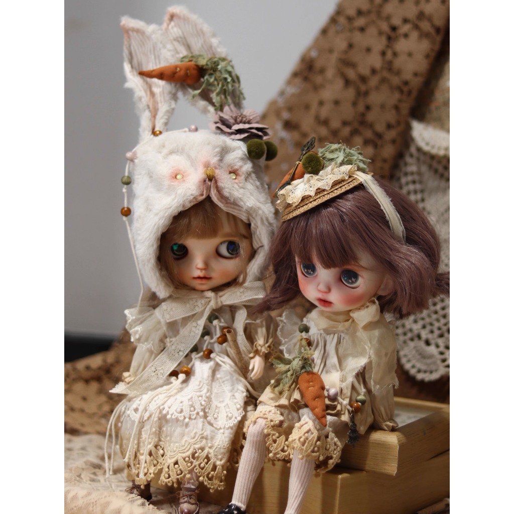 Blythe Baby Clothes Handmade Retro เสื้อผ้าเด็ก/ผ้าเล็ก blythe เสื้อผ้าเด็ก OB24 สไตล์ Gemini