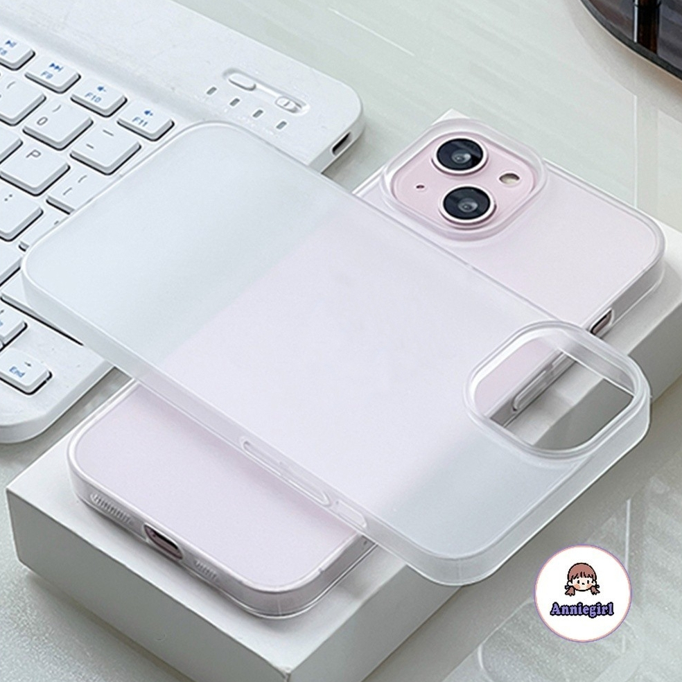 หรูหราโปร่งแสง Matte เคสโทรศัพท์สําหรับ IPhone 15 13 14 Pro Max 12 16 Promax 16plus Ultra Thin Scratch ทนต่อ Hard PC โทรศัพท์ฝาหลัง